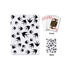 Vintage Birds Pattern Playing Cards (mini) by Valentinaart