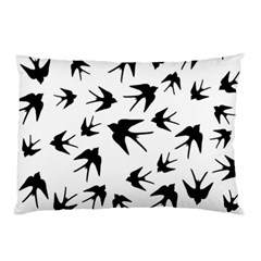 Vintage Birds Pattern Pillow Case by Valentinaart