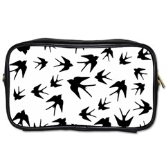 Vintage Birds Pattern Toiletries Bag (two Sides) by Valentinaart