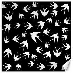 Birds Pattern Canvas 12  X 12  by Valentinaart