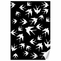 Birds Pattern Canvas 20  X 30  by Valentinaart