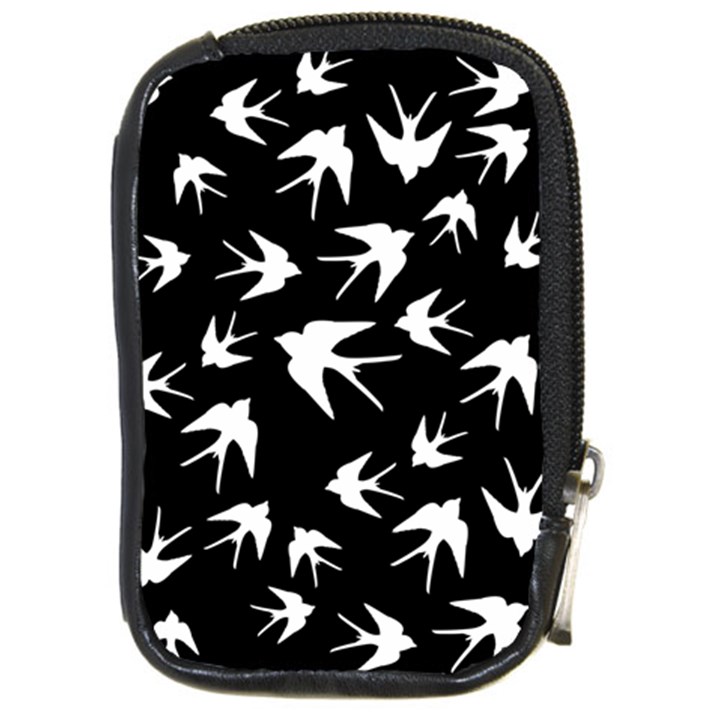 Birds pattern Compact Camera Leather Case