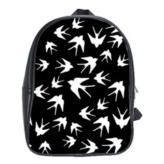 Birds Pattern School Bag (large) by Valentinaart