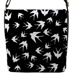 Birds Pattern Flap Closure Messenger Bag (s) by Valentinaart