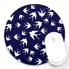 Birds Pattern Round Mousepads by Valentinaart