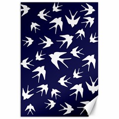 Birds Pattern Canvas 20  X 30  by Valentinaart