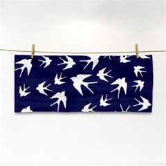 Birds Pattern Hand Towel by Valentinaart