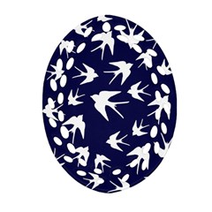 Birds Pattern Ornament (oval Filigree) by Valentinaart