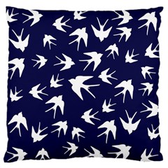 Birds Pattern Standard Flano Cushion Case (two Sides) by Valentinaart