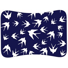 Birds Pattern Velour Seat Head Rest Cushion by Valentinaart