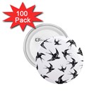 Birds pattern 1.75  Buttons (100 pack)  Front