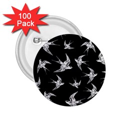 Birds Pattern 2 25  Buttons (100 Pack)  by Valentinaart