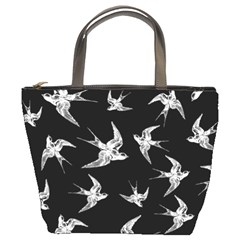 Birds Pattern Bucket Bag by Valentinaart