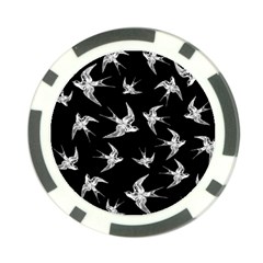 Birds Pattern Poker Chip Card Guard (10 Pack) by Valentinaart