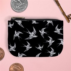 Birds Pattern Mini Coin Purse by Valentinaart