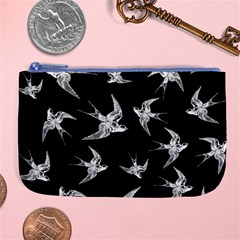 Birds Pattern Large Coin Purse by Valentinaart