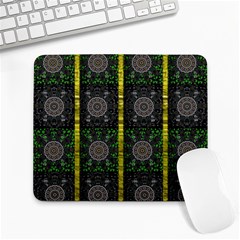 Stars And Flowers Decorative Large Mousepads by pepitasart