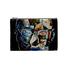 Robot Cyborg Cyberpunk Automation Cosmetic Bag (medium) by Simbadda