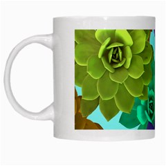 Flowers Stamping Pattern Reason White Mugs by Simbadda