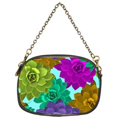 Flowers Stamping Pattern Reason Chain Purse (two Sides) by Simbadda