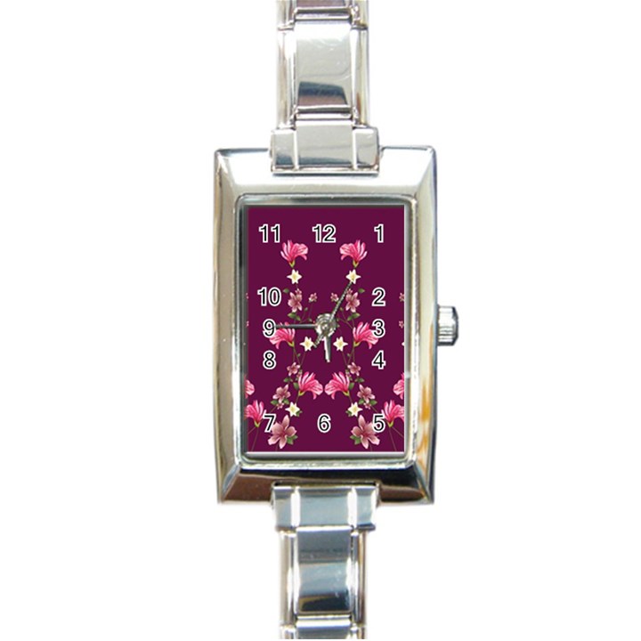 New Motif Design Textile New Design Rectangle Italian Charm Watch