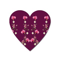 New Motif Design Textile New Design Heart Magnet