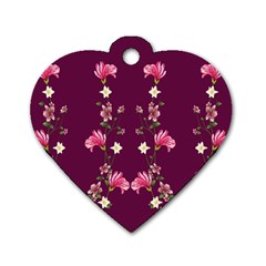 New Motif Design Textile New Design Dog Tag Heart (Two Sides)