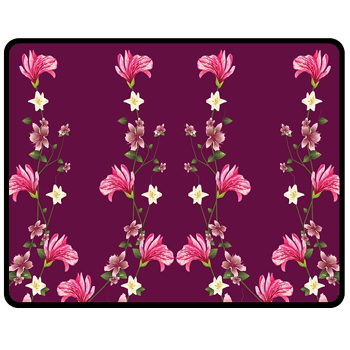 New Motif Design Textile New Design Double Sided Fleece Blanket (Medium) 