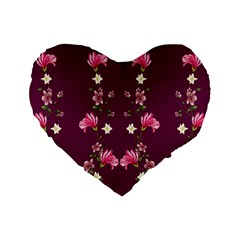 New Motif Design Textile New Design Standard 16  Premium Flano Heart Shape Cushions