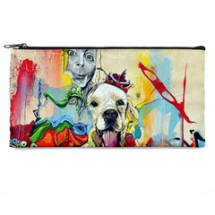 Wall Girl Dog Graphite Street Art Pencil Cases by Simbadda