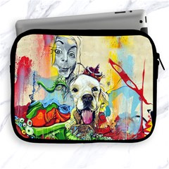 Wall Girl Dog Graphite Street Art Apple Ipad 2/3/4 Zipper Cases by Simbadda