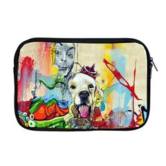 Wall Girl Dog Graphite Street Art Apple Macbook Pro 17  Zipper Case by Simbadda