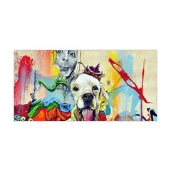 Wall Girl Dog Graphite Street Art Yoga Headband by Simbadda