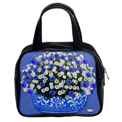 Marguerite Cornflower Vase Blossom Classic Handbag (two Sides) by Simbadda