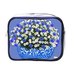 Marguerite Cornflower Vase Blossom Mini Toiletries Bag (one Side) by Simbadda