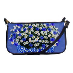 Marguerite Cornflower Vase Blossom Shoulder Clutch Bag by Simbadda