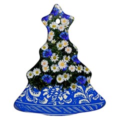 Marguerite Cornflower Vase Blossom Ornament (christmas Tree)  by Simbadda