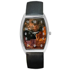 Geology Sand Stone Canyon Barrel Style Metal Watch by Simbadda