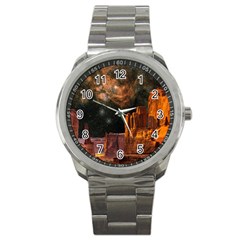 Geology Sand Stone Canyon Sport Metal Watch by Simbadda