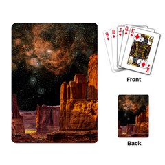 Geology Sand Stone Canyon Playing Cards Single Design by Simbadda