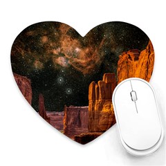 Geology Sand Stone Canyon Heart Mousepads by Simbadda