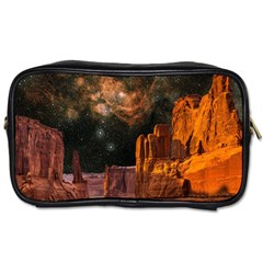 Geology Sand Stone Canyon Toiletries Bag (two Sides) by Simbadda