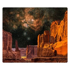 Geology Sand Stone Canyon Double Sided Flano Blanket (small)  by Simbadda