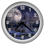 Place Of Worship Scotland Celts Wall Clock (Silver) Front