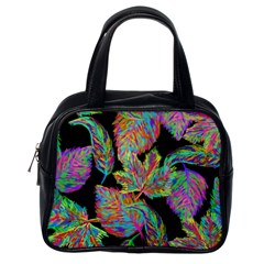 Autumn Pattern Dried Leaves Classic Handbag (one Side)