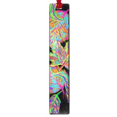 Autumn Pattern Dried Leaves Large Book Marks by Simbadda