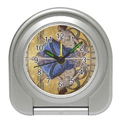 Mosaic Painting Glass Decoration Travel Alarm Clock by Simbadda