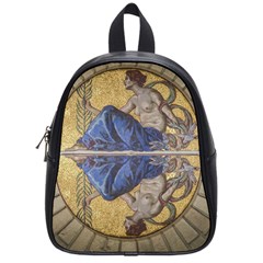 Mosaic Painting Glass Decoration School Bag (small) by Simbadda