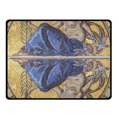 Mosaic Painting Glass Decoration Fleece Blanket (small) by Simbadda