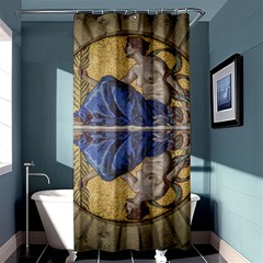 Mosaic Painting Glass Decoration Shower Curtain 36  X 72  (stall)  by Simbadda